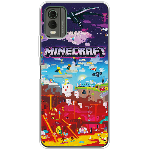 Чехол BoxFace Nokia C32 Minecraft World Beyond