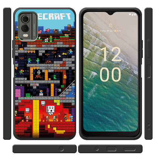 Чехол BoxFace Nokia C32 Minecraft Lode Runner