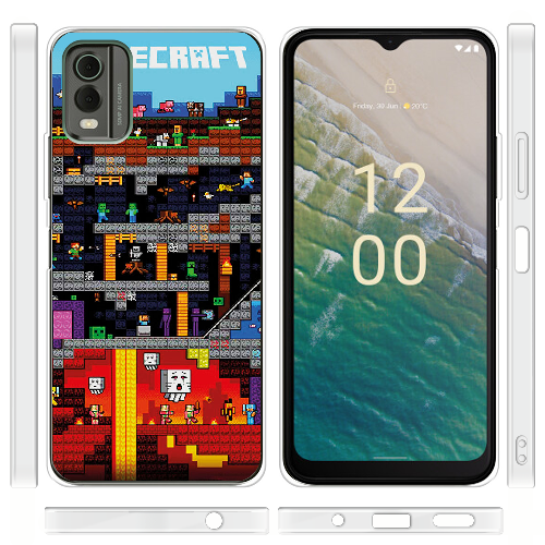 Чехол BoxFace Nokia C32 Minecraft Lode Runner