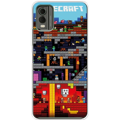 Чехол BoxFace Nokia C32 Minecraft Lode Runner