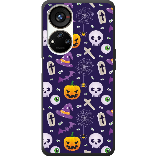 Чехол BoxFace ZTE Blade V40s Halloween Purple Mood