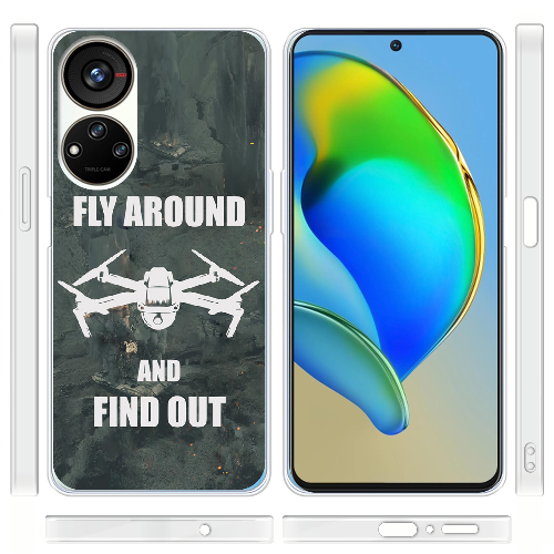 Чехол BoxFace ZTE Blade V40s Дрон Fly Around