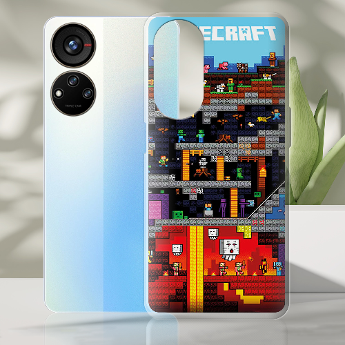 Чехол BoxFace ZTE Blade V40s Minecraft Lode Runner