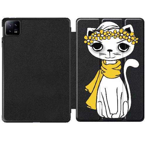 Чехол для Xiaomi Pad 6 / 6 Pro 11" Hipster Yellow Kitty