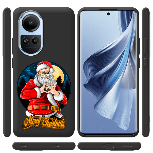 Чехол BoxFace OPPO Reno 10 Cool Santa and heart