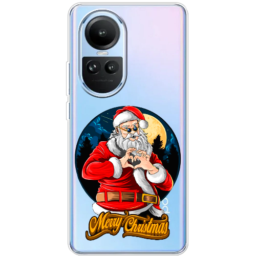 Чехол BoxFace OPPO Reno 10 Cool Santa and heart