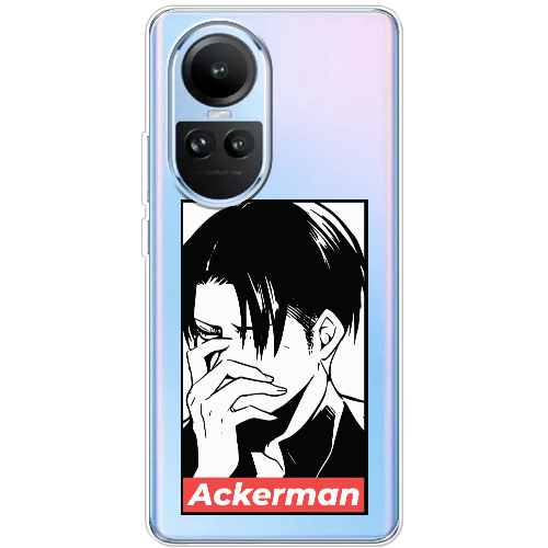 Чехол BoxFace OPPO Reno 10 Attack On Titan - Ackerman