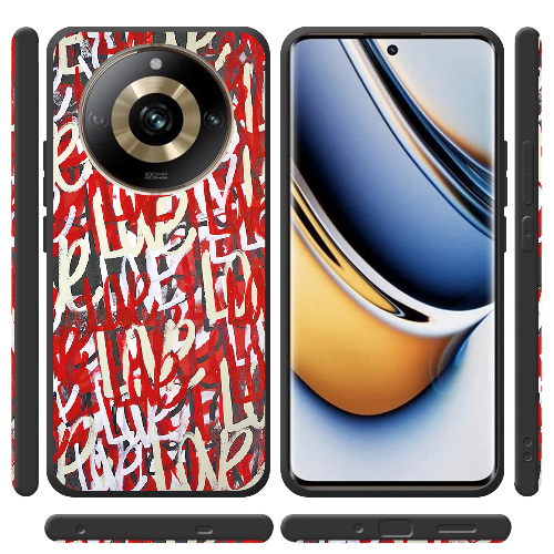 Чехол BoxFace Realme 11 Pro / 11 Pro Plus Love Graffiti