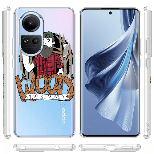 Чехол BoxFace OPPO Reno 10 Pro Wood you be mine