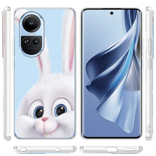 Чехол BoxFace OPPO Reno 10 Pro Кролик Снежок