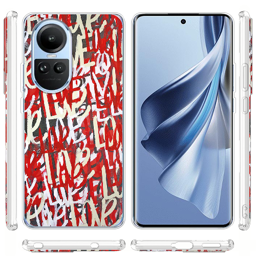 Чехол BoxFace OPPO Reno 10 Pro Love Graffiti