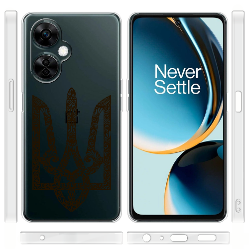 Чехол BoxFace OnePlus Nord CE 3 Lite Ukrainian Black Trident