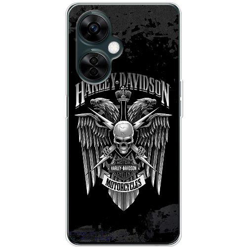 Чехол BoxFace OnePlus Nord CE 3 Lite Harley Davidson skull and eagles