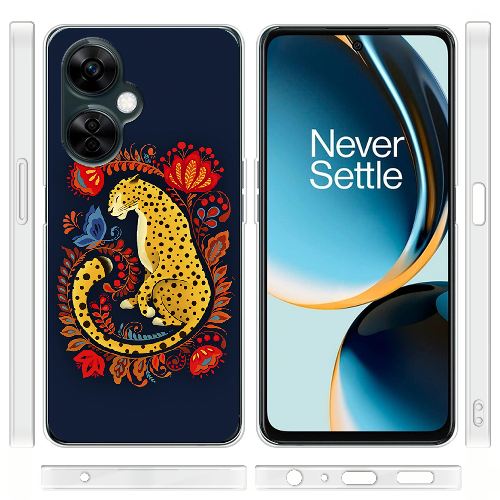 Чехол BoxFace OnePlus Nord CE 3 Lite Petrykivka Leopard