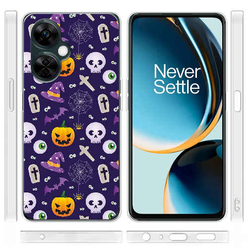 Чехол BoxFace OnePlus Nord CE 3 Lite Halloween Purple Mood