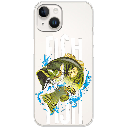 Чехол BoxFace iPhone 15 Bass fish