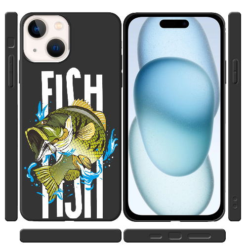 Чехол BoxFace iPhone 15 Bass fish