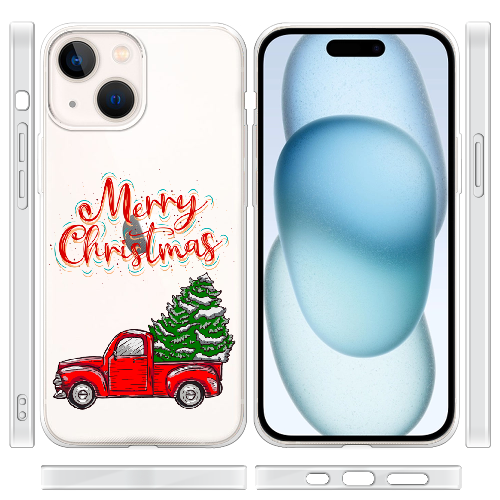 Чехол BoxFace iPhone 15 Holiday Car Merry Christmas