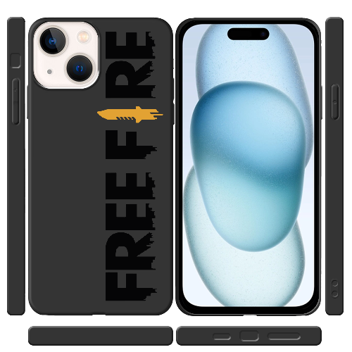 Чехол BoxFace iPhone 15 Черный Free Fire