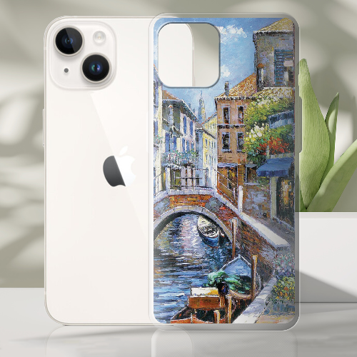 Чехол BoxFace iPhone 15 Венеция картина Импрессионизм