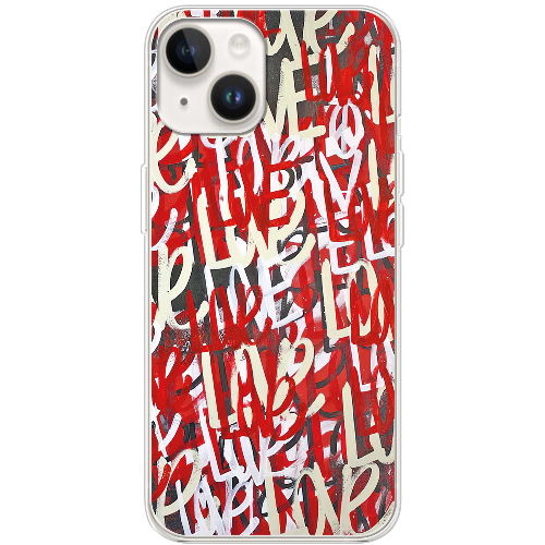 Чехол BoxFace iPhone 15 Love Graffiti