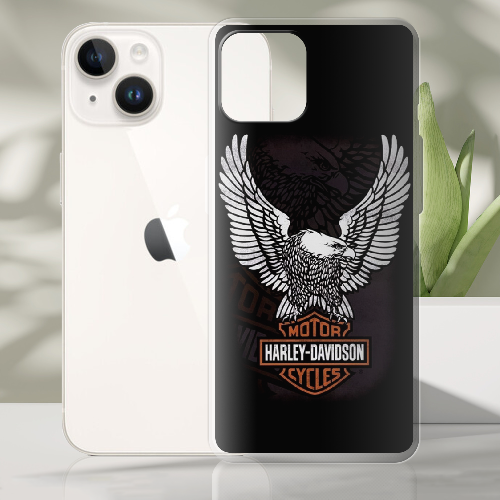 Чехол BoxFace iPhone 15 Harley Davidson and eagle