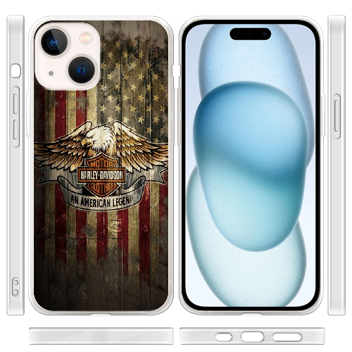 Чехол BoxFace iPhone 15 Harley Davidson An American Legend