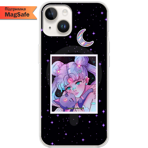Чехол BoxFace iPhone 15 Sailor Moon night