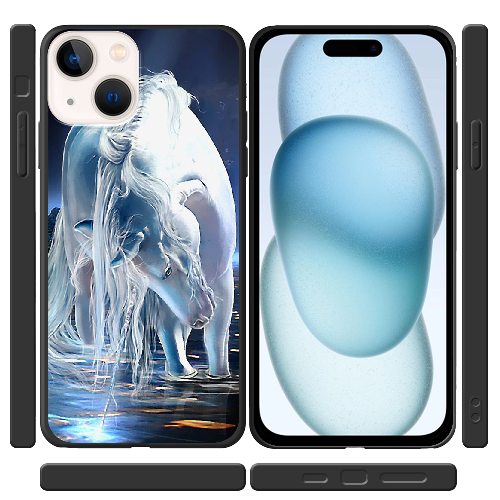 Чехол BoxFace iPhone 15 White Horse