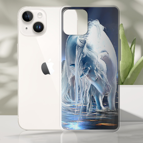 Чехол BoxFace iPhone 15 White Horse