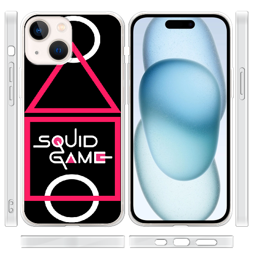 Чехол BoxFace iPhone 15 siquid game поле для игры в кальмара