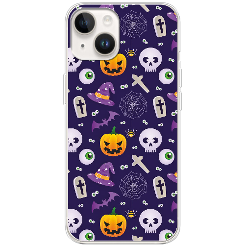 Чехол BoxFace iPhone 15 Halloween Purple Mood