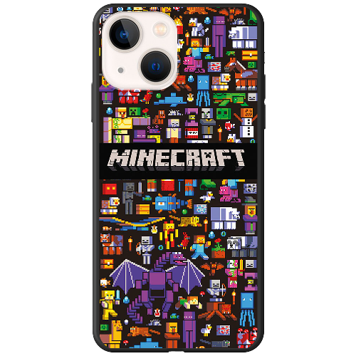 Чехол BoxFace iPhone 15 Minecraft Mobbery