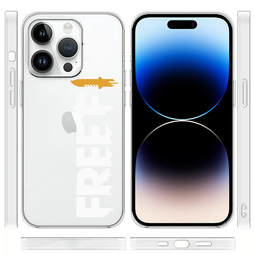 Чехол BoxFace iPhone 15 Pro Max Белый Free Fire