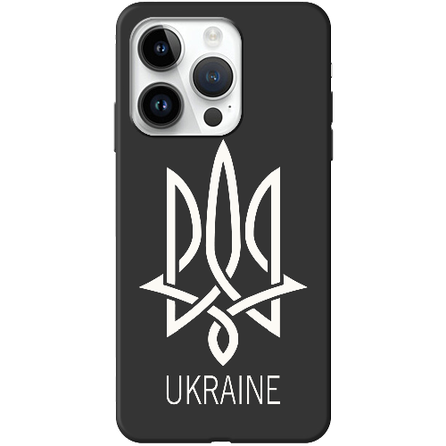 Чехол BoxFace iPhone 15 Pro Max Тризуб монограмма UKRAINE
