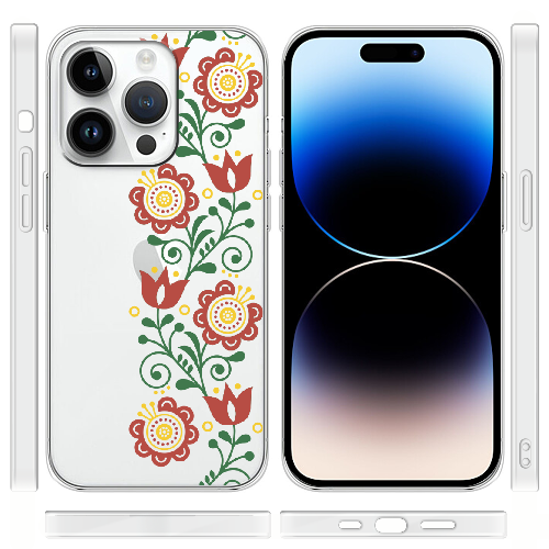 Чехол BoxFace iPhone 15 Pro Max Ethno Flower