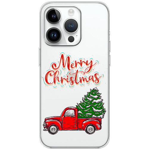 Чехол BoxFace iPhone 15 Pro Max Holiday Car Merry Christmas