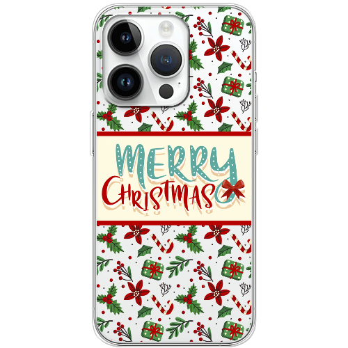 Чехол BoxFace iPhone 15 Pro Max Vintage Christmas Congratulation