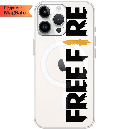 Чехол BoxFace iPhone 15 Pro Max Черный Free Fire