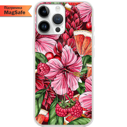 Чехол BoxFace iPhone 15 Pro Max Tropical Flowers