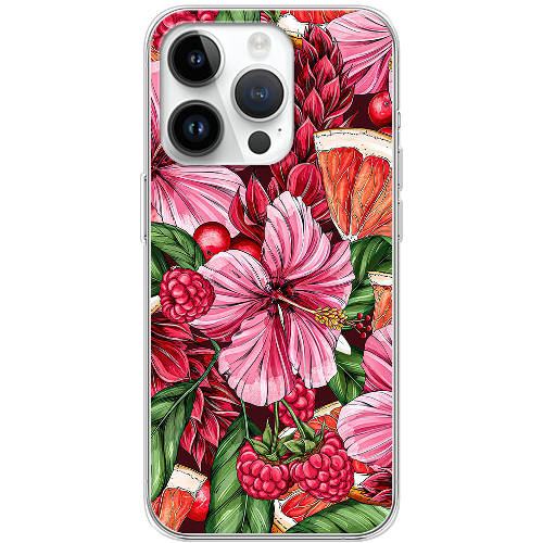 Чехол BoxFace iPhone 15 Pro Max Tropical Flowers