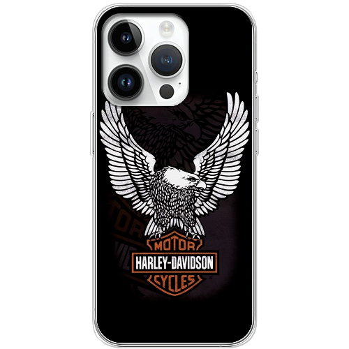 Чехол BoxFace iPhone 15 Pro Max Harley Davidson and eagle