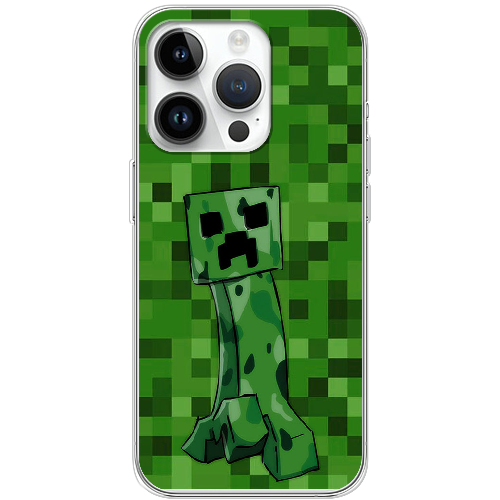 Чехол BoxFace iPhone 15 Pro Max Minecraft Creeper