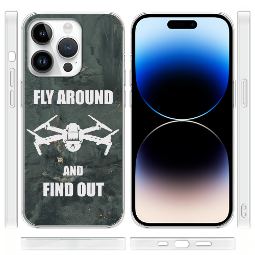 Чехол BoxFace iPhone 15 Pro Max Дрон Fly Around