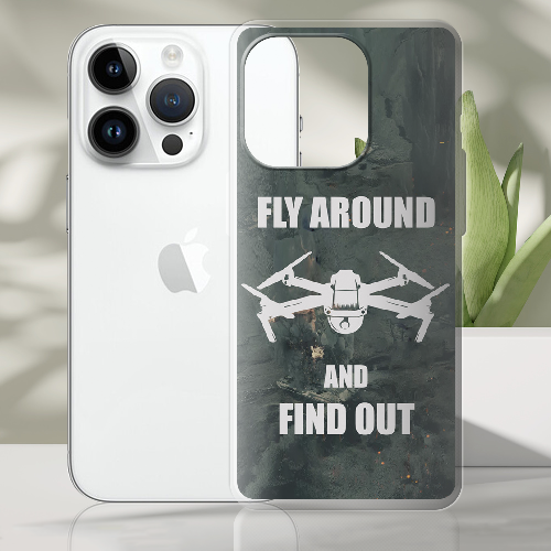 Чехол BoxFace iPhone 15 Pro Max Дрон Fly Around