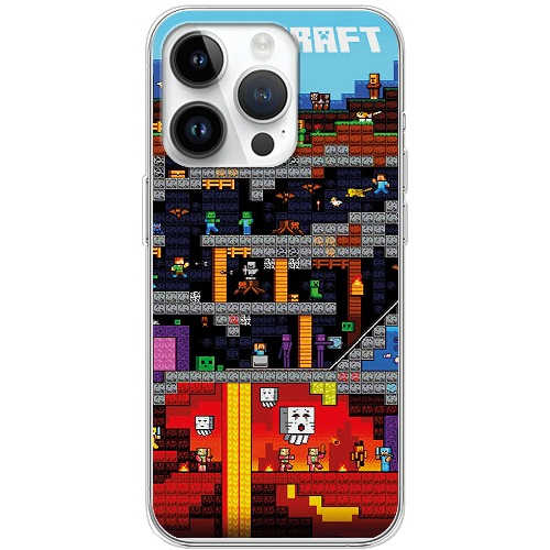 Чехол BoxFace iPhone 15 Pro Max Minecraft Lode Runner