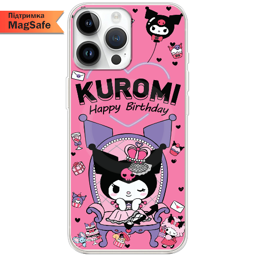 Чехол BoxFace iPhone 15 Pro Max День народження Kuromi