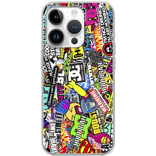 Чехол BoxFace iPhone 15 Pro Max Multicolored Inscriptions