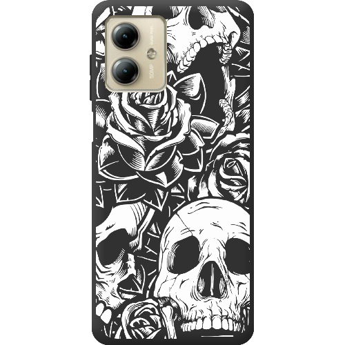 Чехол BoxFace Motorola G14 Skull and Roses