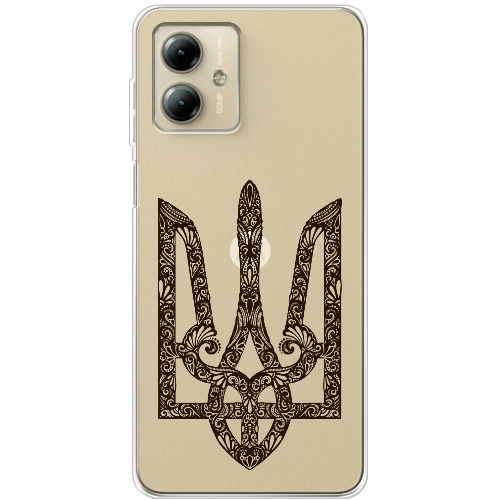 Чехол BoxFace Motorola G14 Ukrainian Black Trident